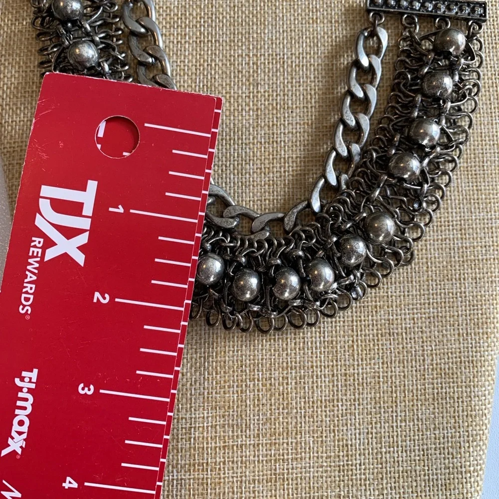 MIKA brutalist bib necklace. Big statement piece.